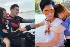 Pose 11 seleb cantik saat peluk pasangan dari belakang, mesra abis