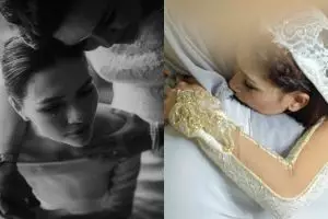 Momen haru 5 seleb cantik saat menitikkan air mata di pernikahannya