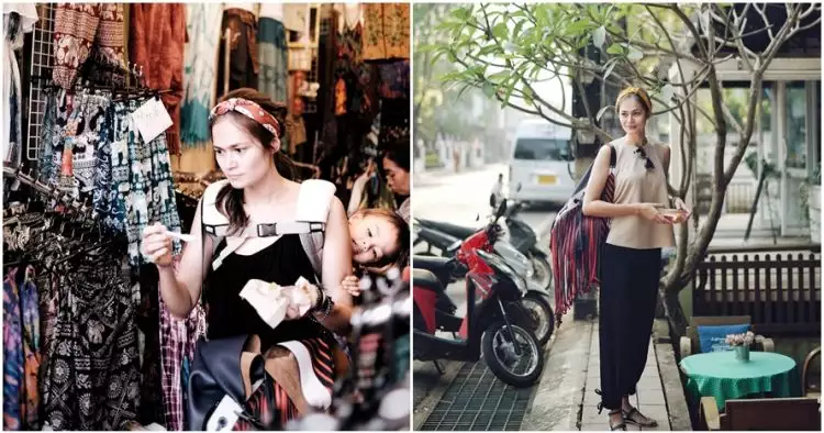 Bak ibu-ibu pasar, ini 10 gaya Sabai Morscheck traveling ke Thailand