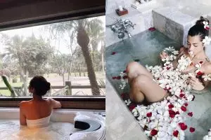 7 Potret seleb cantik mandi & berendam di bathup, seksi maksimal