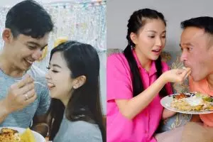 Gaya suap-suapan 7 pasang seleb ini romantis abis, bikin baper