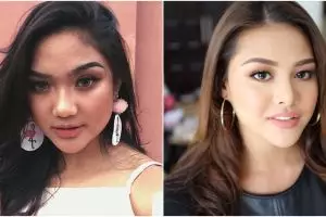 Kerap tampil dewasa, ini 10 beda gaya Marion Jola dan Aurel Hermansyah