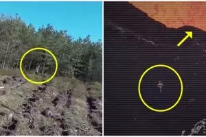 5 Penampakan sosok misterius tertangkap drone ini bikin merinding
