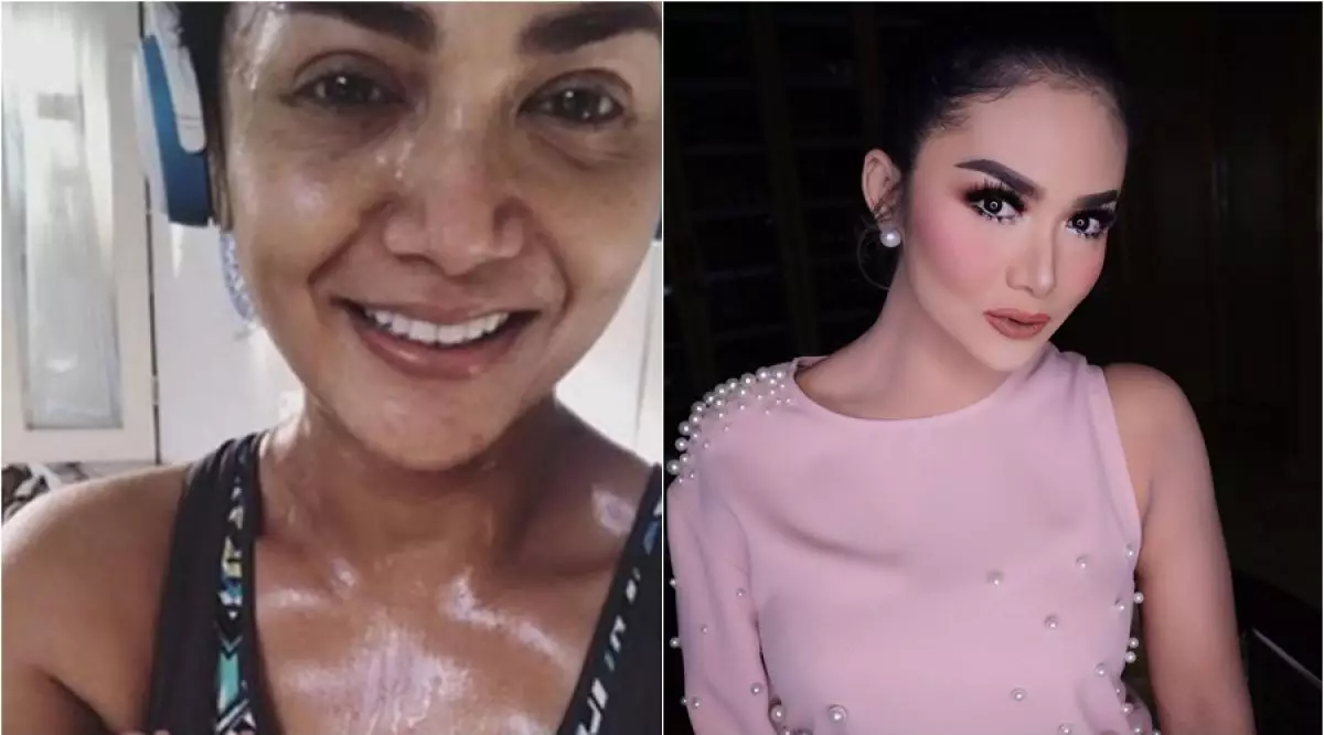 Potret 10 seleb cantik sebelum dan sesudah pakai makeup, beda banget