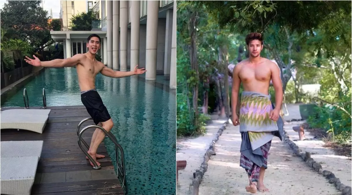 10 Potret beda gaya Ammar Zoni & Verrell Bramasta pamer dada bidang