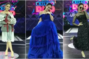 Jadi juri, ini 10 pose Ayu Ting Ting pakai gaun di panggung Kilau DMD