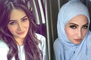 Mulai berhijab, begini penampilan Natalie Sarah dengan balutan jilbab 