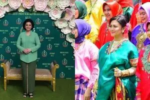 6 Gaya anggun Bella Saphira pakai kebaya & sanggul,  memesona