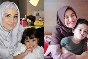 10 Potret Shireen Sungkar asuh kedua buah hatinya, keibuan banget