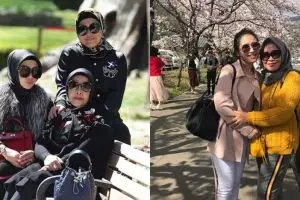 10 Beda gaya ibu Ayu Ting Ting dan ibu Syahrini yang stylish abis