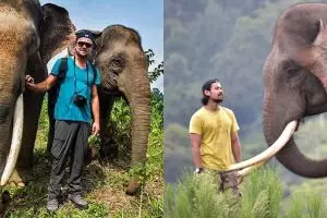 10 Beda Chicco Jerikho & Leo DiCaprio saat kampanye perlindungan gajah
