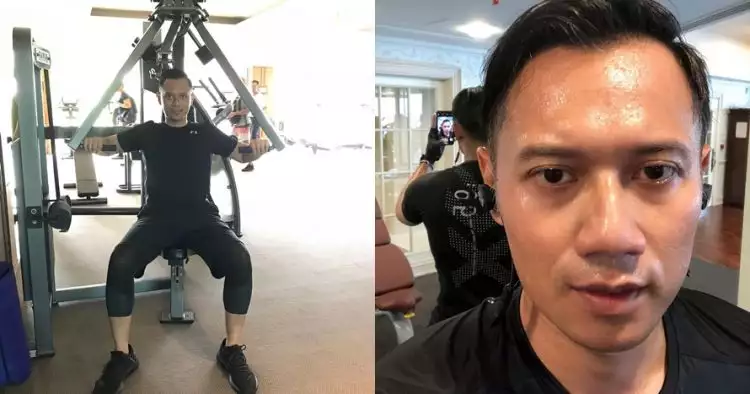 7 Potret macho Agus Yudhoyono saat workout, bikin cewek panas dingin