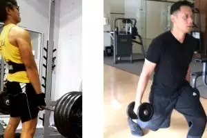 5 Beda gaya Kaesang dan Agus Yudhoyono saat ngegym, macho abis