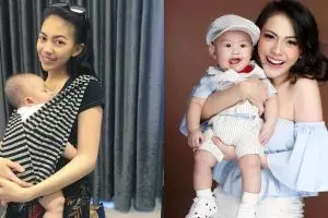 Jadi mama muda, ini 8 gaya Kezia Karamoy momong baby Elfata