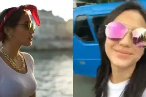 5 Gaya Pevita Pearce naik angkot, tetap cetar membahana