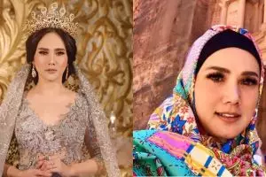 7 Pesona Mulan Jameela dengan balutan hijab, cantiknya bikin adem