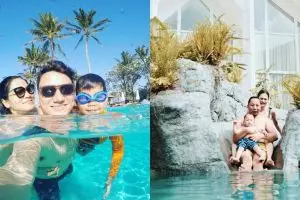 Potret keseruan 7 pasangan selebriti berenang bersama anak, bikin iri