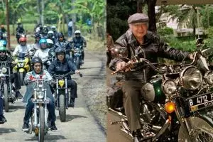 Gaya 4 Presiden Indonesia naik motor sangar, macho abis