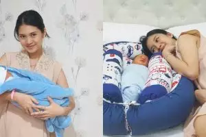 Jadi mama di usia 21 tahun, ini 8 gaya Vinessa Inez momong baby El