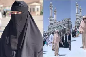 Laksanakan umrah, 5 seleb cantik ini pilih kenakan cadar