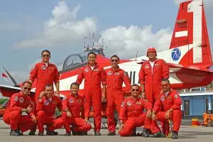 Farewell leader Jupiter Aerobatic Team, para pilot terharu di udara