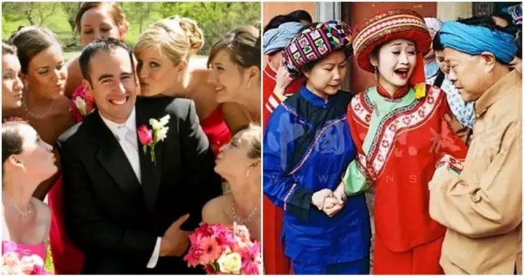 10 Ritual pernikahan unik di dunia, pengantin ada yang diludahi