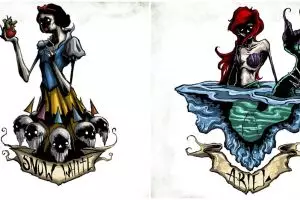 Jauh dari lucu, 6 lukisan karakter Disney ini malah serem banget