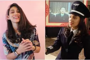10 Pesona Athira Farina, pilot cantik asal Medan yang jago gebuk drum