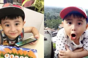 Sudah mulai sekolah, 8 gaya Babang Ical anak Daus Mini ini ngegemesin