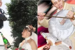 10 Foto prewedding ini bukannya romantis malah bikin tepuk jidat