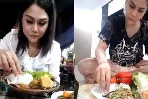 10 Gaya Dj Butterfly makan dengan lahap, bikin yang lihat ikut kenyang