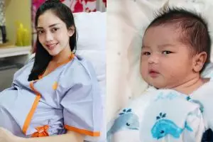 10 Potret imut Ramy Alfie, putra Ririn Dwi Ariyanti yang baru lahir