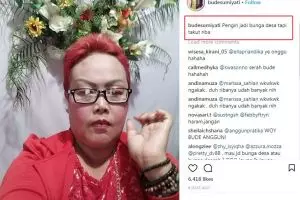 10 Caption lucu 'hanyalah seorang netizen' Bude Sumiyati bikin ngakak