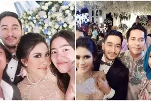 6 Momen kece selfie para seleb hadiri pernikahan Syahnaz & Jeje 
