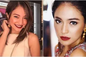 10 Penampilan Marshanda dengan bibir merah merona, cantik dan anggun