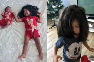 Memiliki rambut lebat dan indah, bocah ini dijuluki mini Rapunzel