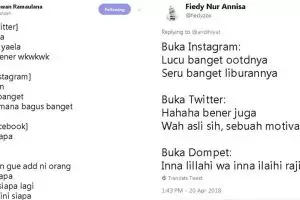 10 Cuitan kocak 'dilema buka medsos' ini bikin kamu ngangguk setuju