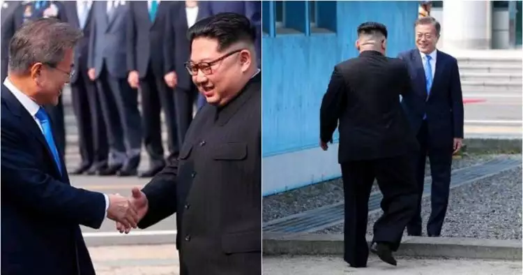10 Momen bersejarah Korsel & Korut, Kim Jong Un bertemu Mon Jae-in