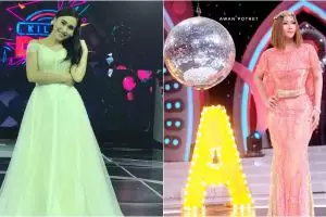 Adu gaya 6 pedangdut pakai gaun saat jadi juri, siapa paling kece?