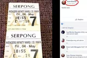 Heboh tiket Avengers: Infinity War dari tahun 2016