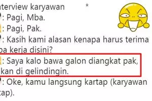 10 Cuitan 'interview karyawan' ala netizen ini bikin ngakak setuju