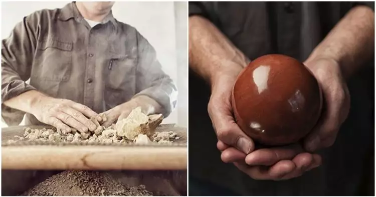 Keren abis, ini 10 potret pembuatan bola bundar sempurna dari tanah