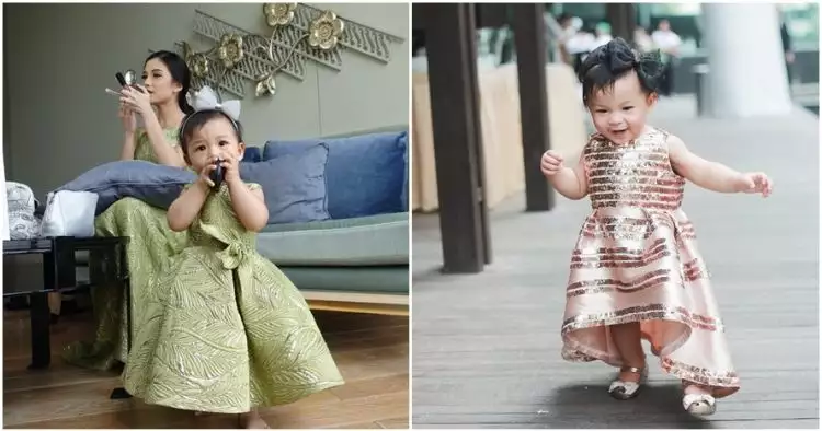 10 Potret cantik si kecil Nastusha saat pakai gaun, imut dan memesona
