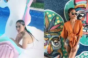 Terlihat kalem di Anak Langit, begini 9 gaya seksi Marcella Daryanani