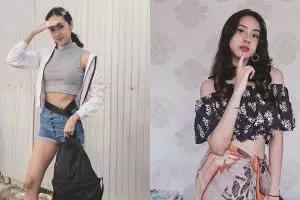 Punya perut langsing, ini 10 gaya Anya Geraldine pakai outfit crop top