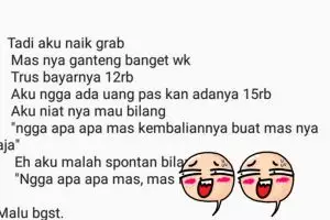 Kisah penumpang jatuh hati sama driver ojol ini ending-nya bikin malu