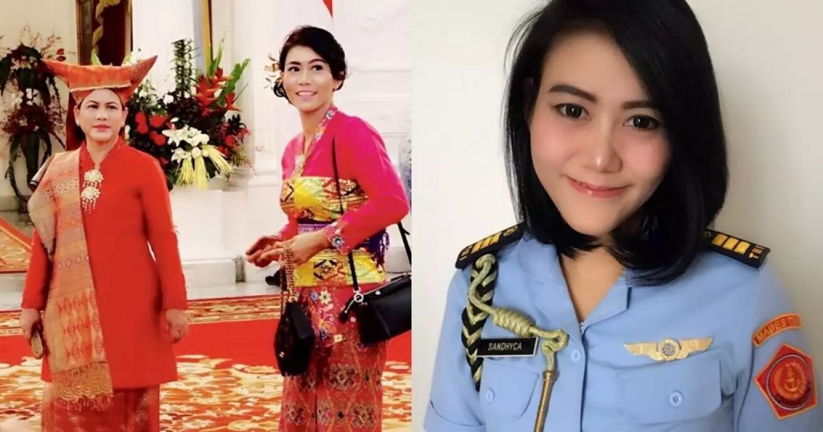 10 Pesona Kapten Adm Sandhyca, tentara cantik ajudan Ibu Negara Iriana