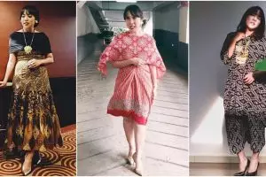 Biasa kocak, 10 gaya Fitrop berbalut kain etnik ini elegan banget