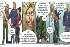 7 Komik strip ini gambarkan tingkah kocak kucing, ada-ada aja nih