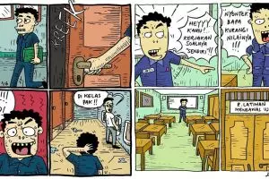 10 Komik 'kehidupan guru dan murid' ini bikin cengar-cengir
